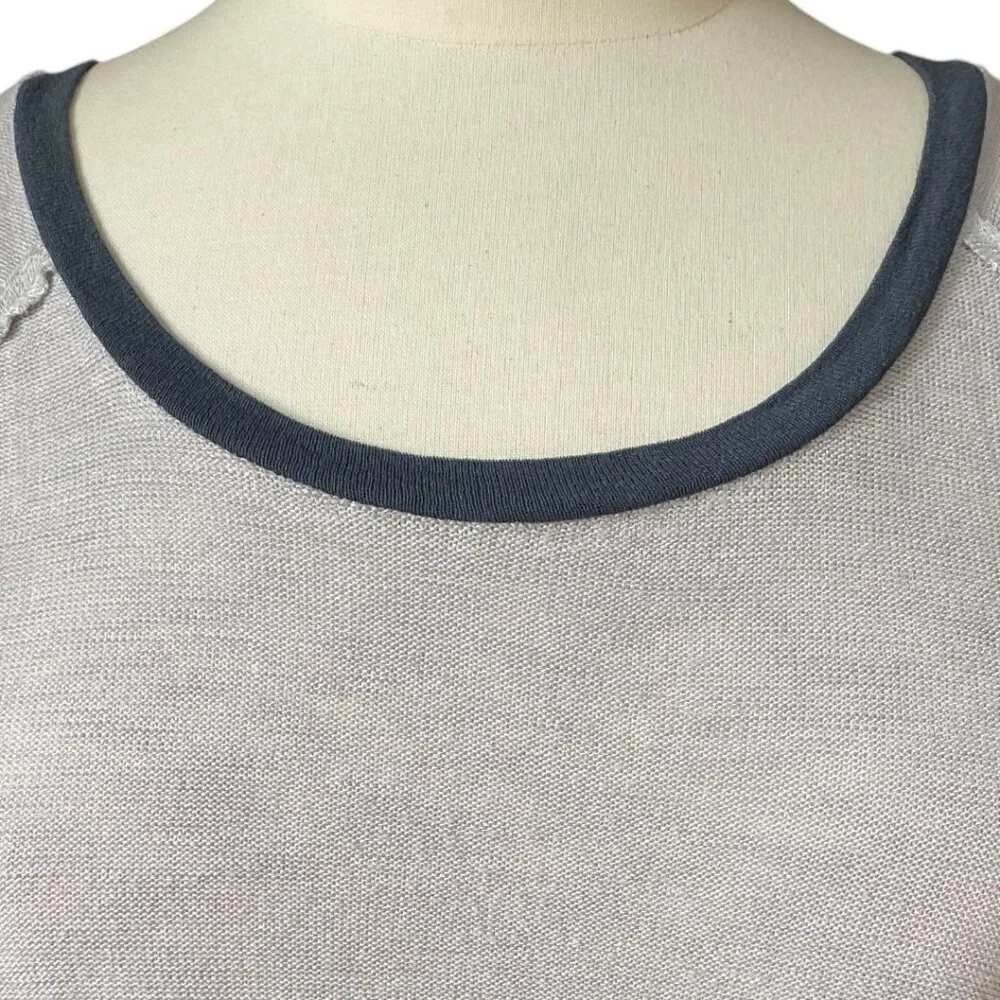 Intimately Free People Slouchy Knit Tunic Top Gray Lounge Flowy Fairy Grunge-M